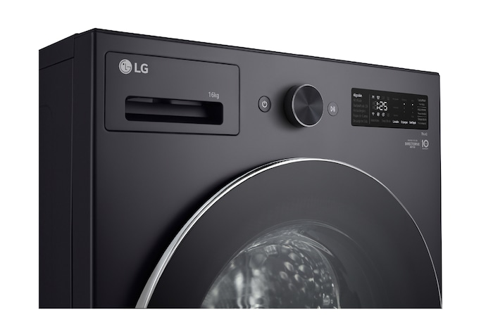 Lado derecho Vista Frontal Lavaseca LG Carga Frontal LG WD16EGNTS6P